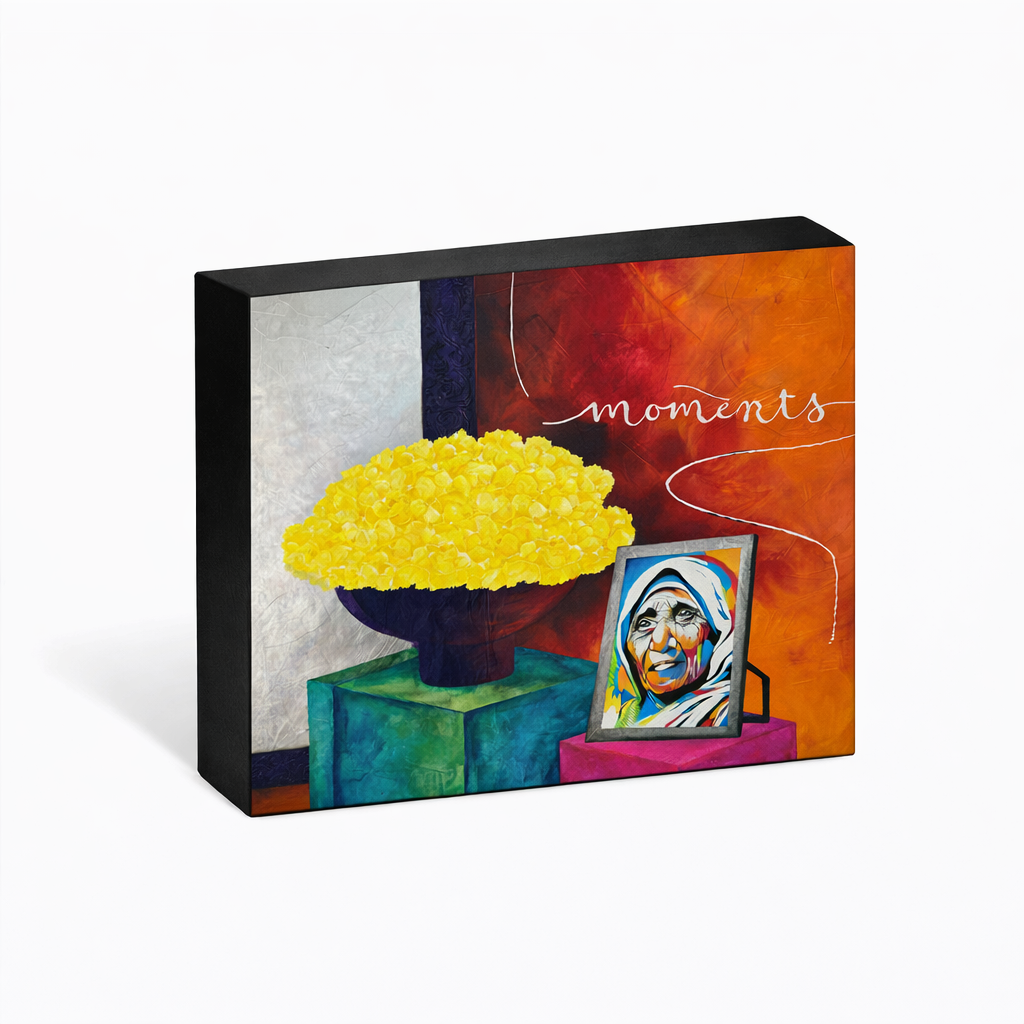 So Says Your Smile Table Top Block Print