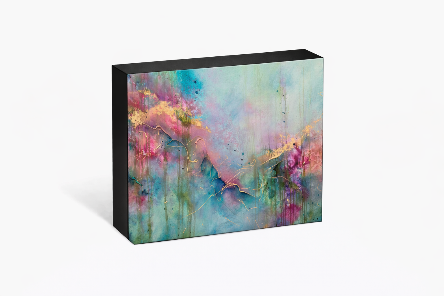 Flowers in Bloom Tabletop Block Print