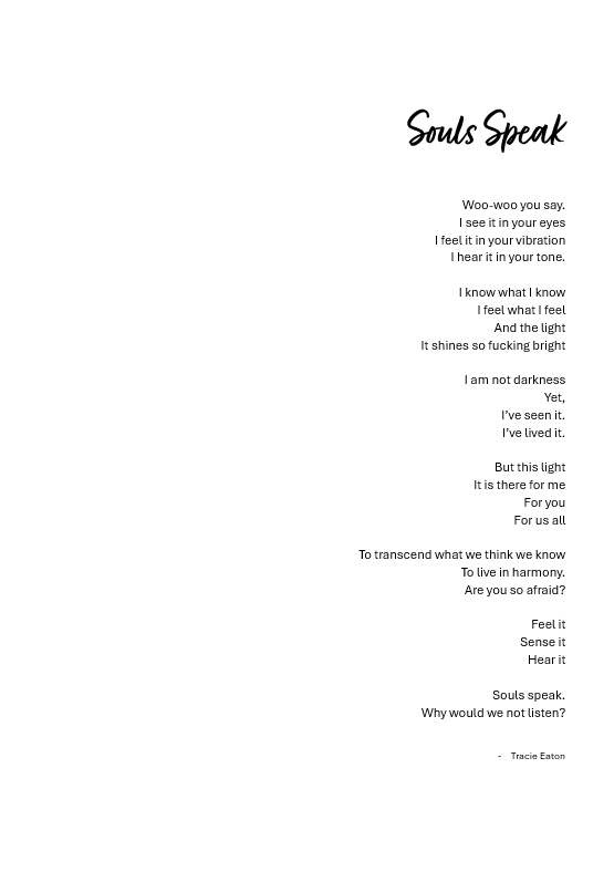 When Souls Speak PRINT