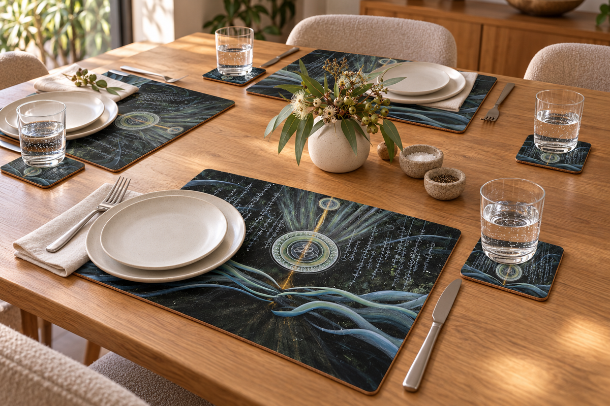 When Souls Speak Placemat and Coaster Set