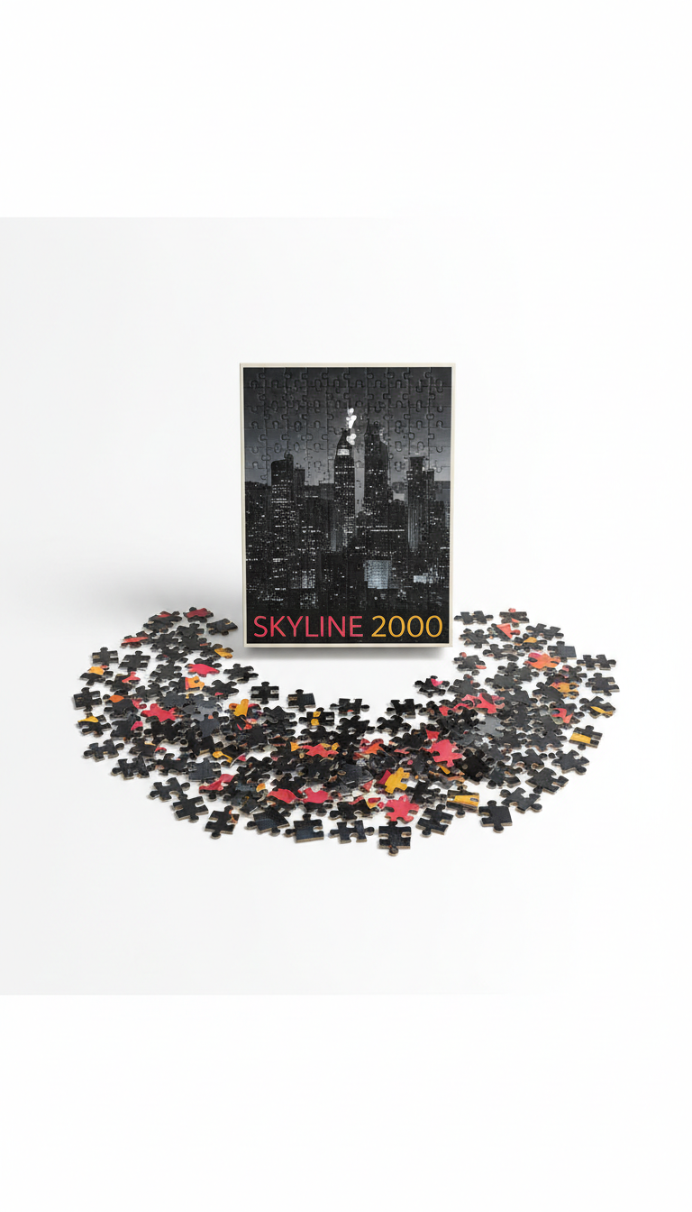 Pitch black skyline 2000-piece puzzle