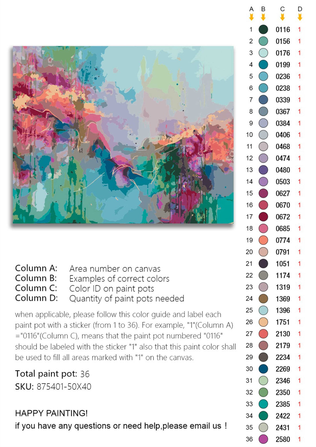 Flowers in Bloom Paint By Numbers