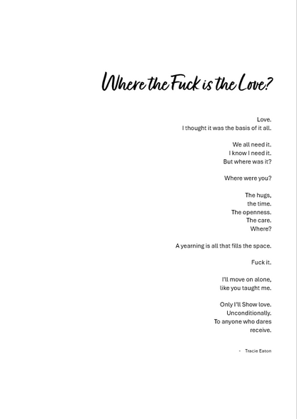 Where the Fuck is the Love?