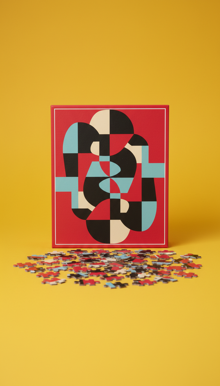 Vivid crimson gallery 1000-piece puzzle